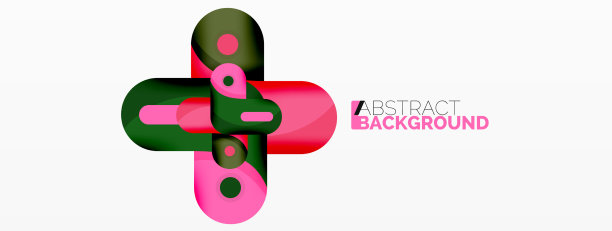 创意几何壁纸圆形箭头形状图片下载