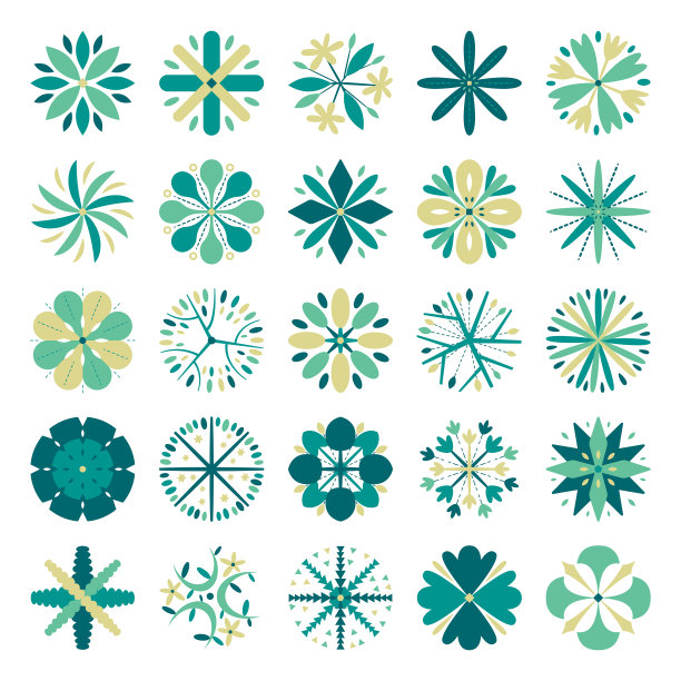 手绘的俯视图树图片下载