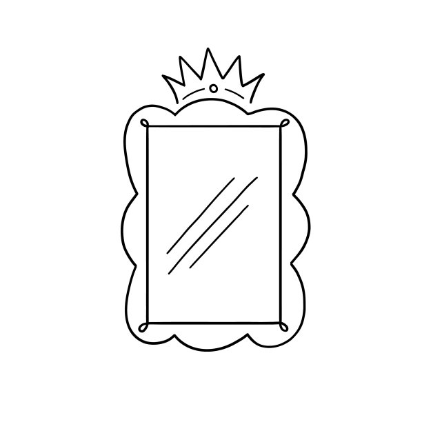 公主王冠的镜框图片下载