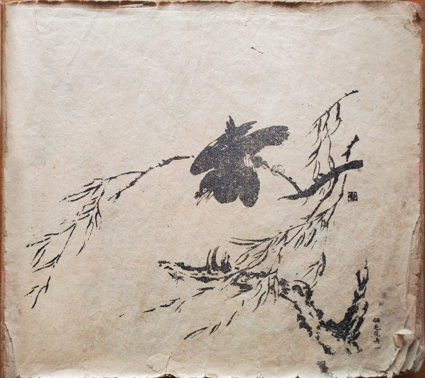 中国水墨画花鸟画。图片下载