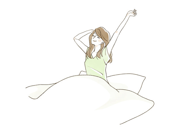 在蒲团中伸展身体的女人图片下载