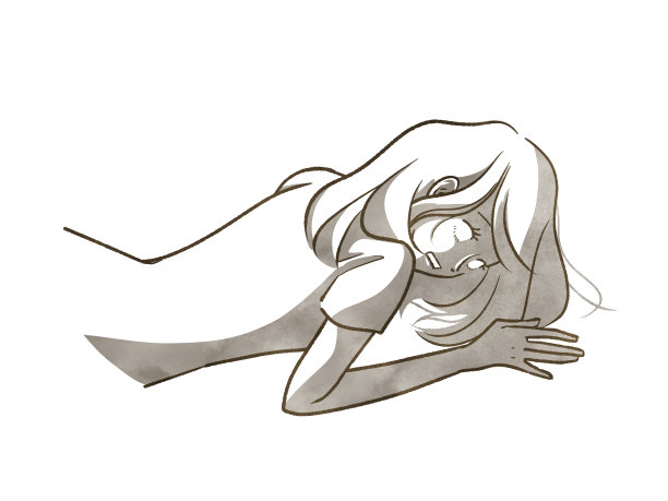 疲惫不堪的女人图片下载