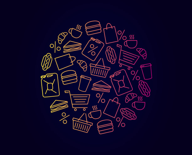 具有圆形图案的图形元素图片下载