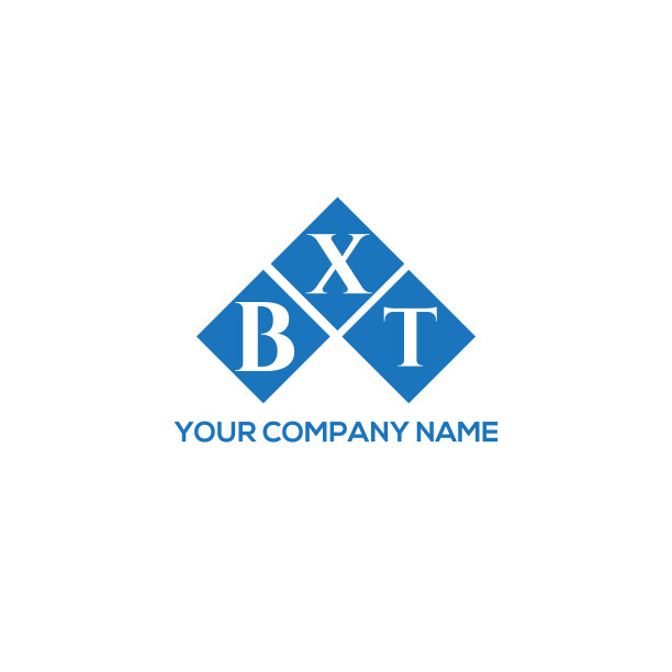 黑色背景上的XBT字母标志设计图片下载