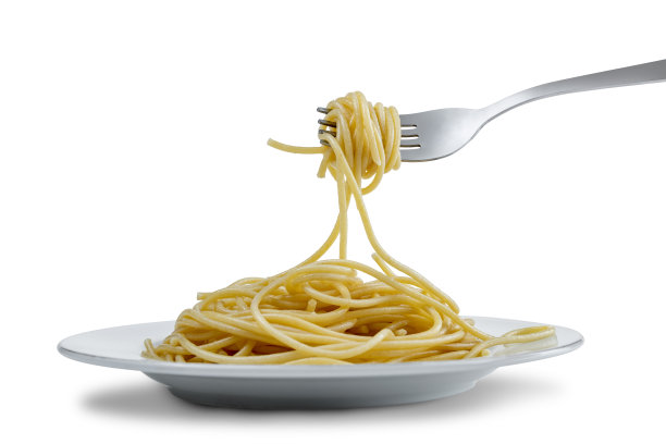 叉子上的意大利面图片下载