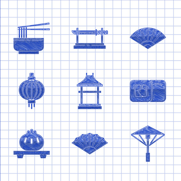 设置日本门纸中国或日本折叠图片下载