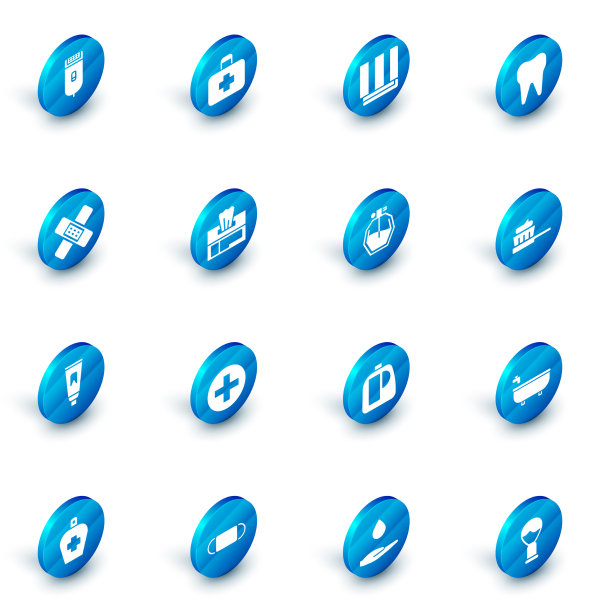 将急救箱、毛巾叠牙交叉放置图片下载