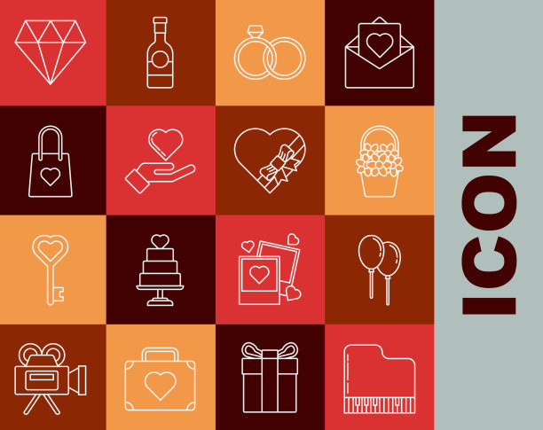 设置线钢琴气球与丝带图片下载