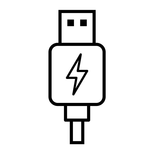Usb插头电缆图标技术连接设备图片下载
