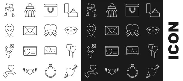 用心和箭气球套线恋爱图片下载