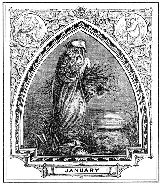 一月的冬天爸爸图片下载