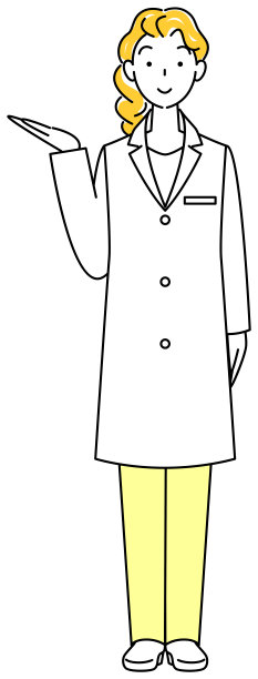 可爱的女士在白色的指示。全身插图。向量。图片下载