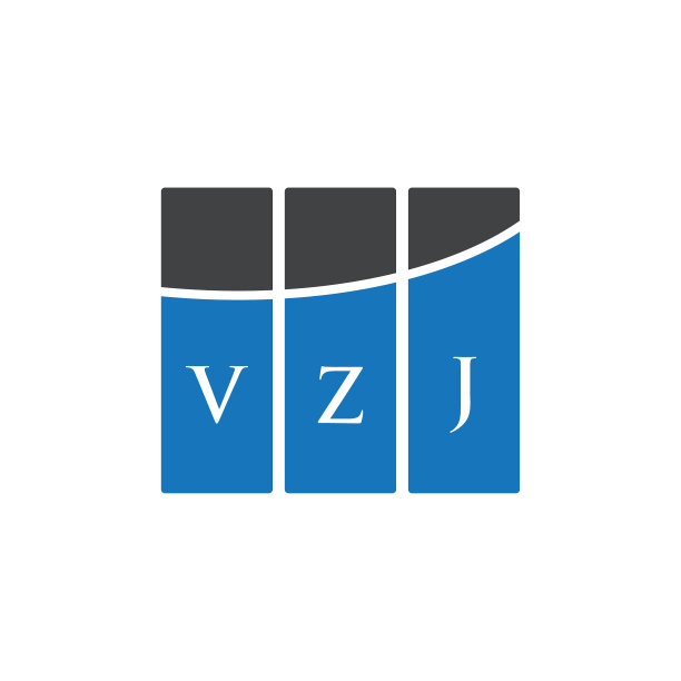 白色背景上的VZJ字母标志设计图片下载