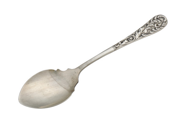 金属甜点勺，切割，照片堆叠图片下载