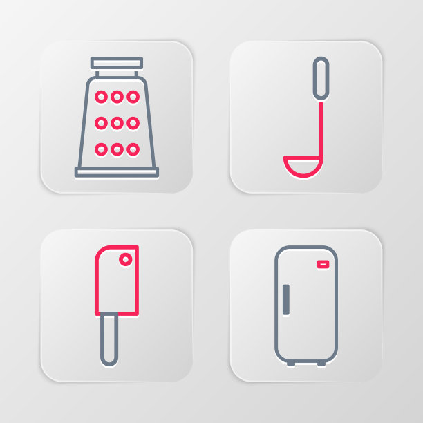 设定线冰箱斩肉机厨房勺子图片下载