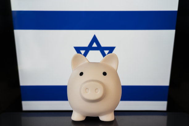 带有国旗的储蓄罐：经济问题与危机，储蓄概念图片下载