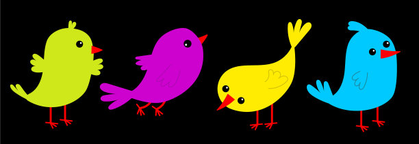 小鸟集图标线可爱卡通卡哇伊搞笑宝宝图片下载