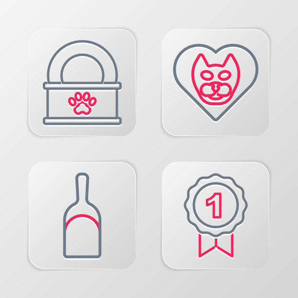 设线狗奖象征簸箕心与猫图片下载