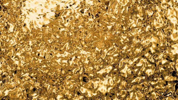 金色液体充满屏幕与许多漩涡和漩涡图片下载