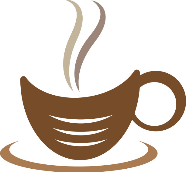 咖啡杯logo模板图片下载