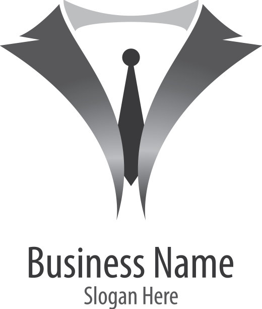 燕尾服标志模板图片下载