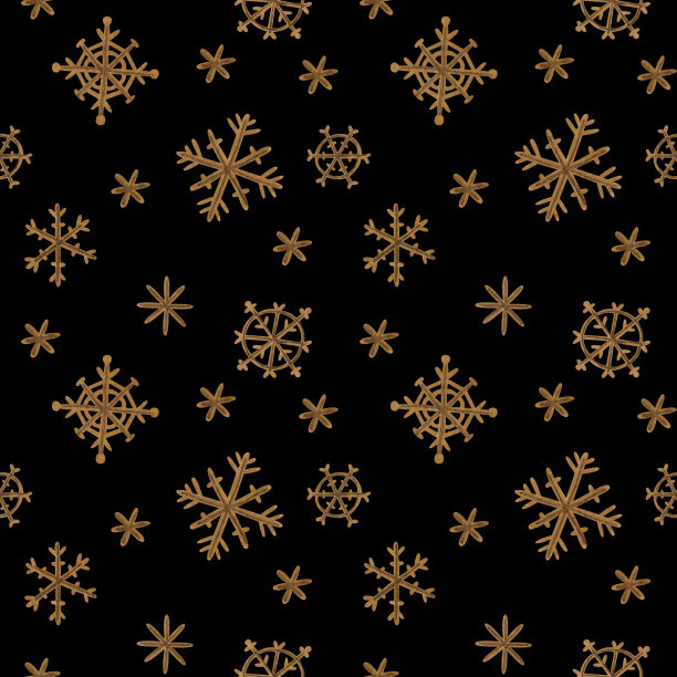 无缝图案与雪花。冬天。打雪仗。圣诞节。新年。绘画。丙烯酸和水粉颜料。彩色插图。该印花用于墙纸、织物、纺织品的设计。图片下载