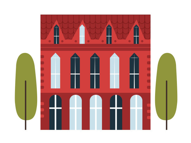 斯堪的纳维亚风格的古老城市建筑图片下载