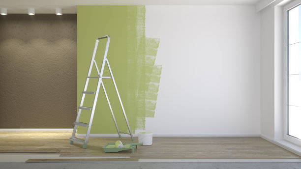 修理在公寓，3D插图图片下载