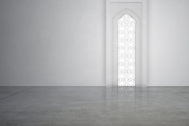清真寺的窗口图片下载