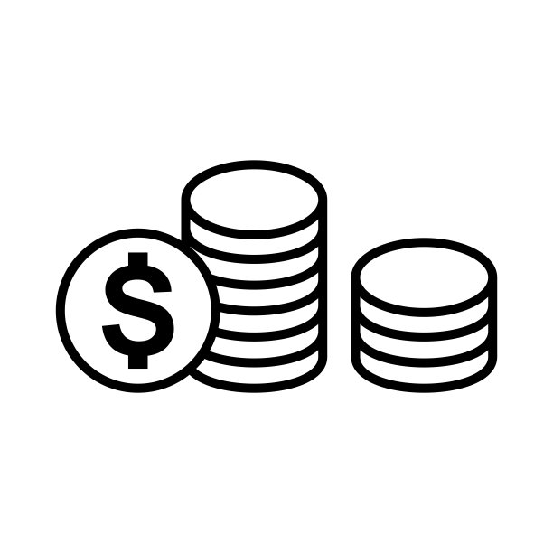 货币硬币金融图标矢量图片下载