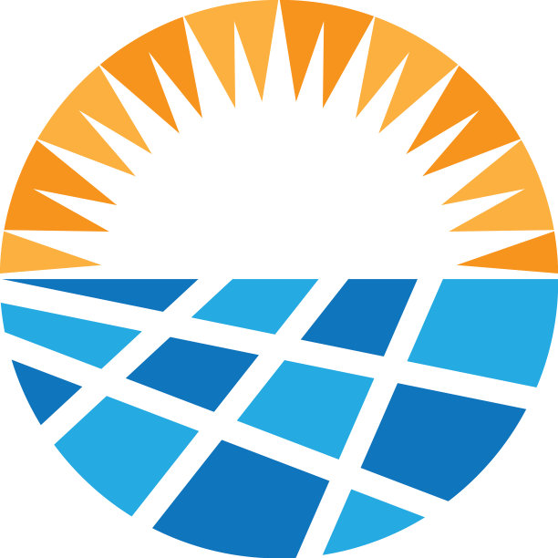 太阳能科技标志模板图片下载