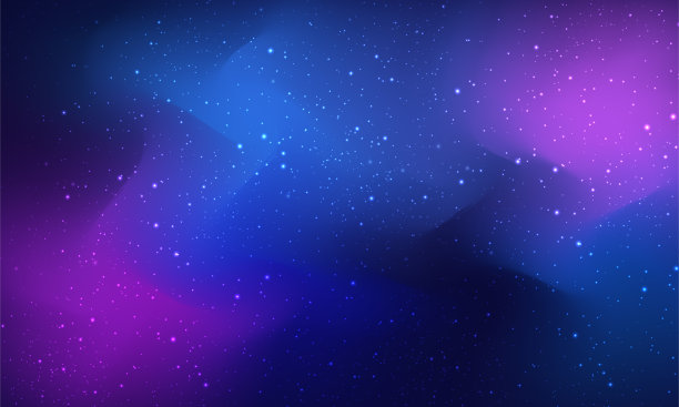空间背景。深色背景与恒星外太空矢量插图图片下载