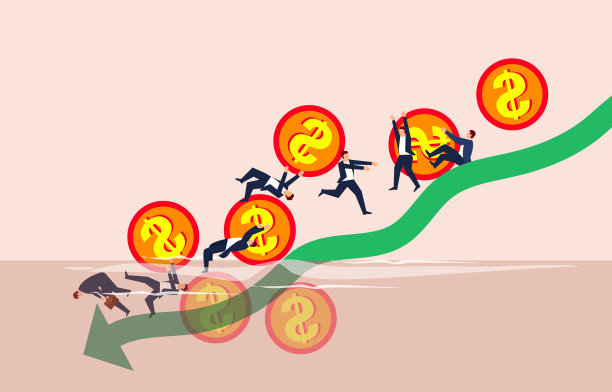 企业财务或商人投资水，失败的投资或企业失败，金融债务问题和破产图片下载