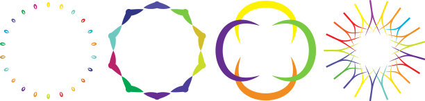 抽象径向几何设计元素非图片下载