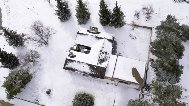 空中雪天内华达之家图片下载