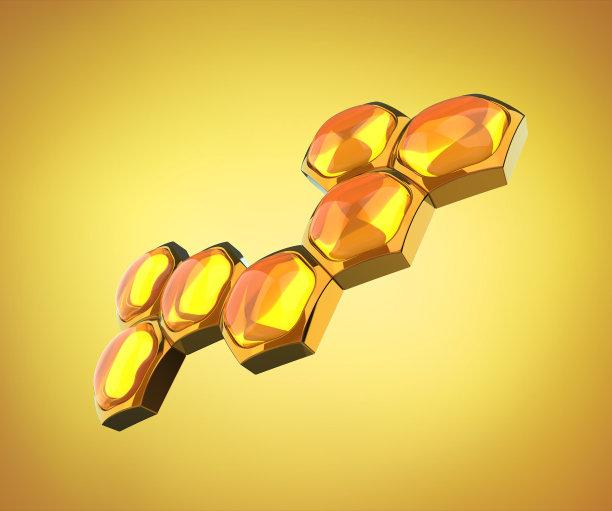 六边形网格蜂窝。3 d演示六边形图片下载