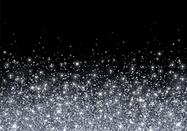 假日的背景散落着银色的闪光图片下载