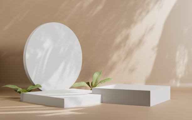 3d渲染抽象平台平台产品展示背景图片下载