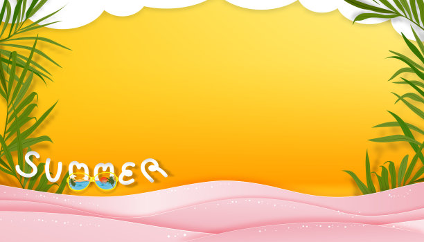 平坦的铺着绿色的椰子树树枝图片下载