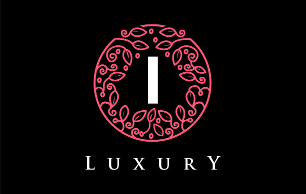 紫I字母标志华丽美妆标志图片下载