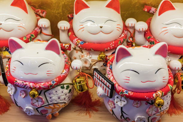 Maneki Neko，可爱的幸运猫图片下载