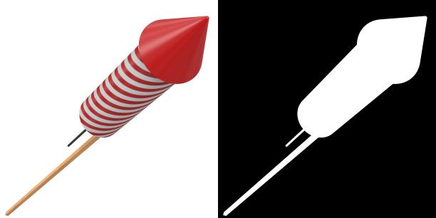 程式化的焰火火箭图片下载