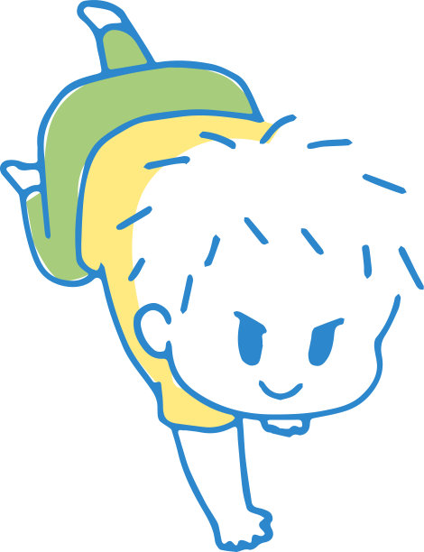 婴儿爬行的插图图片下载