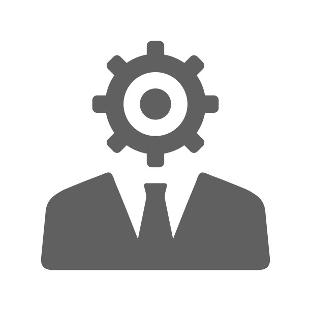 SEO天才图标。灰色的矢量图形。图片下载