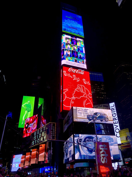 2019年时代广场圣诞节图片下载