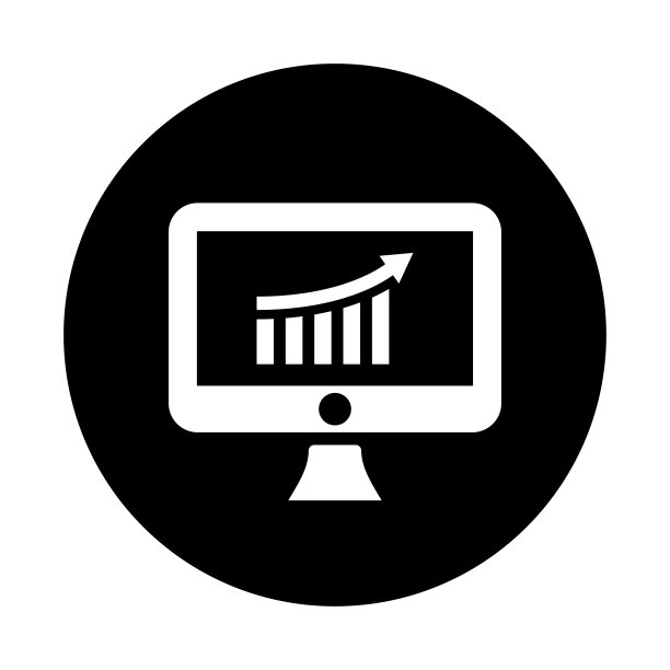SEO监控图标，黑色矢量图图片下载