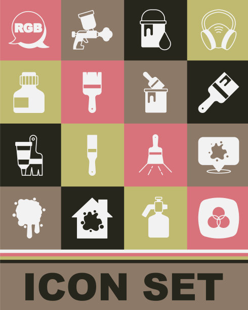 设置RGB和cmyk混合色喷漆刷图片下载