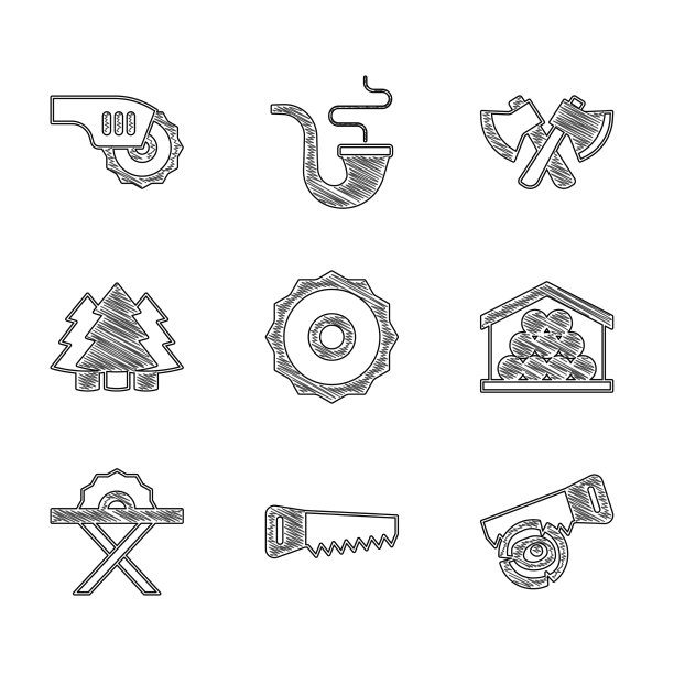 设置圆锯片手原木原木原木图片下载