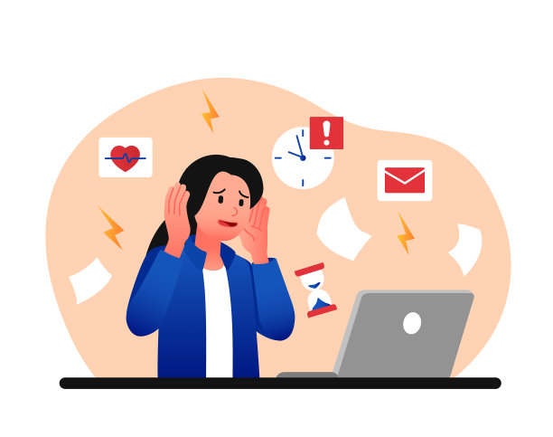 工作繁忙的女人图片下载