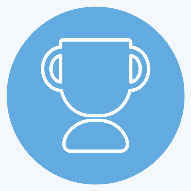 图标奖适合教育标志蓝色图片下载